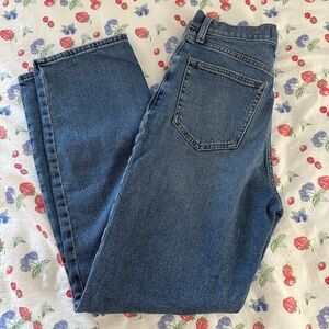 A&F 90s straight ultra high rise jeans